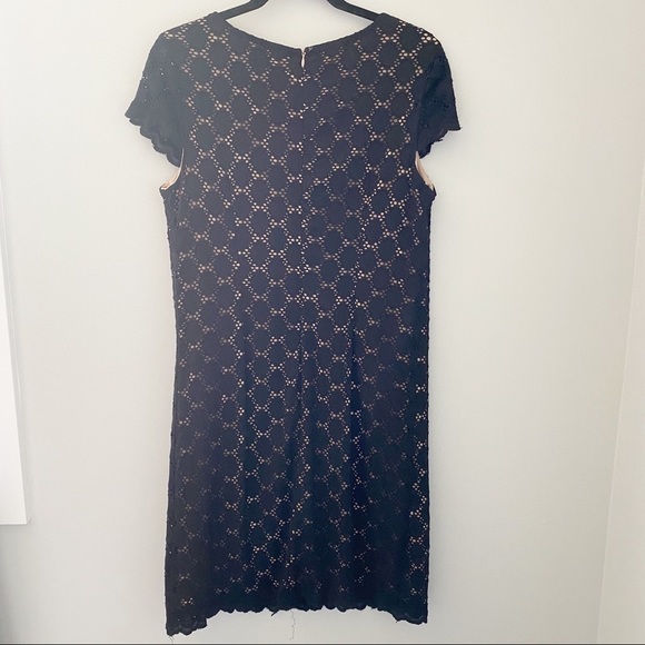 Tiana B. Black & Nude Lace Women's Midi Dress - Picture 2 of 11